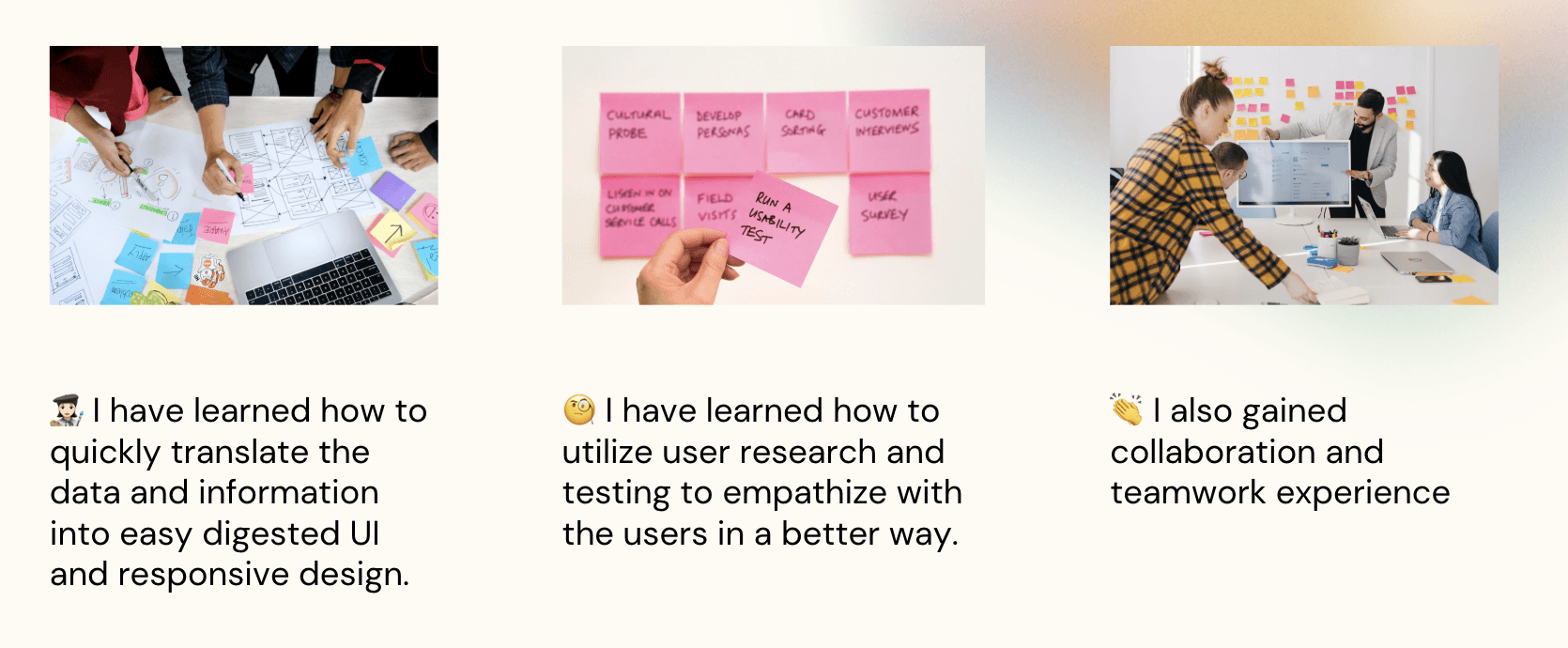 Reflection — final cross-platform layouts
